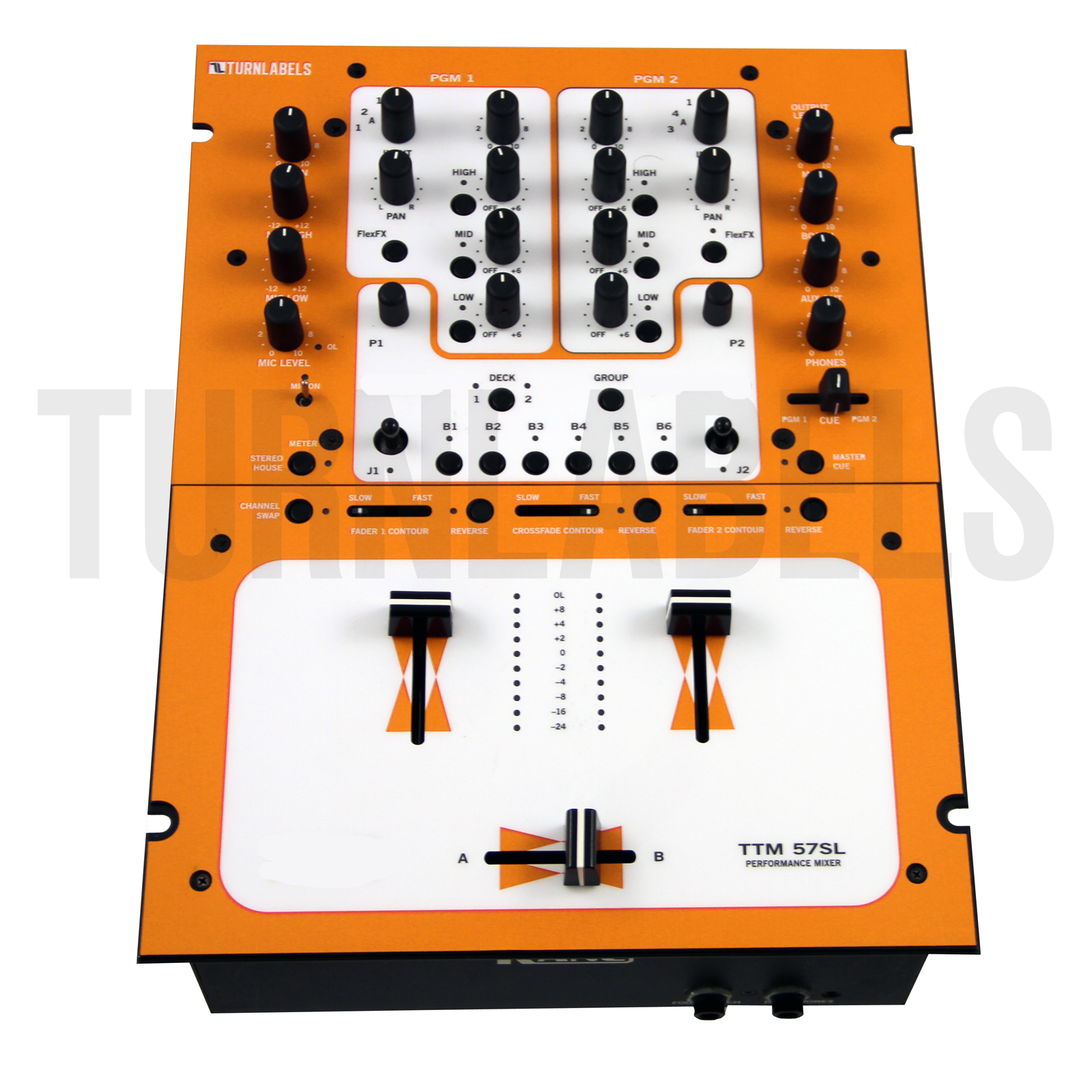 DJ Mixer Rane TTM 57SL Skin Overlay Serato Scratch Live Orange | eBay